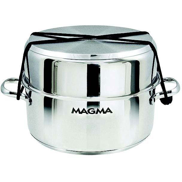 Magma A10-363-2-IND Stainless Steel Induction Compatible Non-Stick 7 Piece "Nesting" Cookware Set